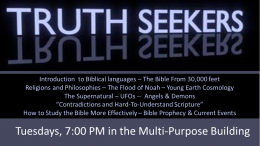 TRUTH SEEKERS SESSION 23