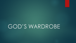 GOD’S WARDROBE